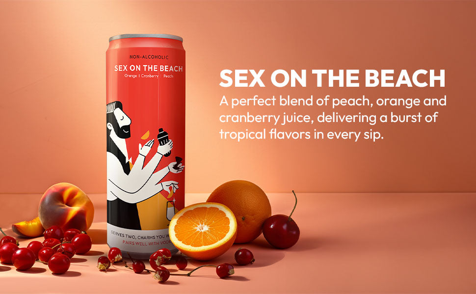 TopCan Sex On the Beach Mixer (Pack of 24) - Turn your can into a glass