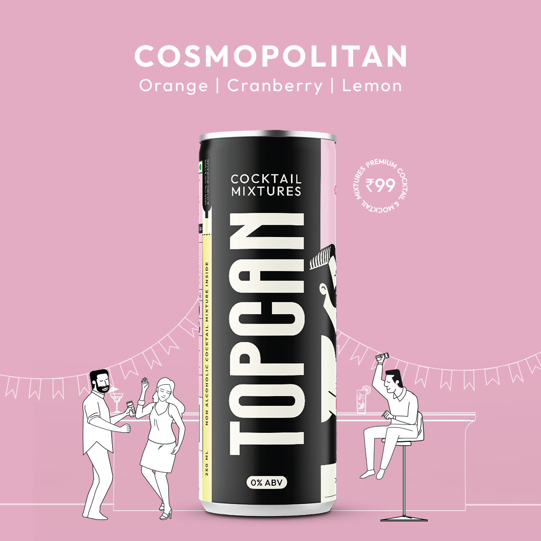 TopCan Cosmopolitan Mixer - Turn your can into a Glass